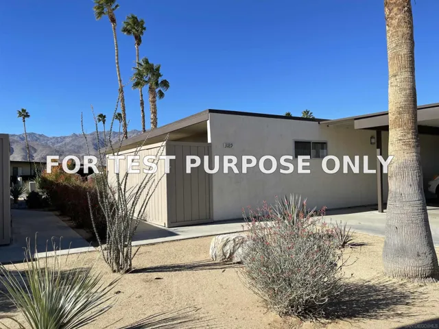 Demo/Test Data 3189 W Club Cir, Borrego Springs, Ca 92004
