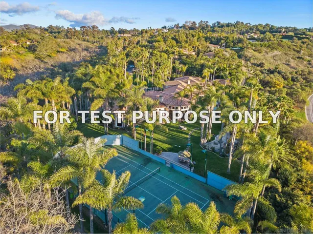 Demo/Test Data 6809 Alydar Corte, Rancho Santa Fe, Ca 92067