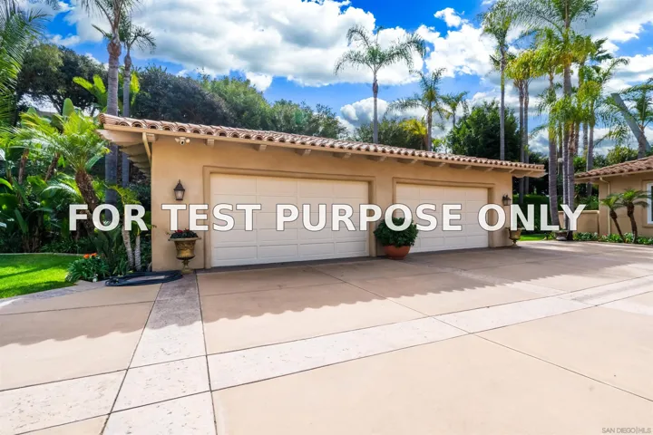 Demo/Test Data 6809 Alydar Corte, Rancho Santa Fe, Ca 92067