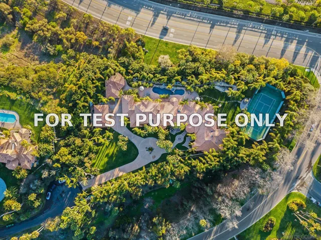 Demo/Test Data 6809 Alydar Corte, Rancho Santa Fe, Ca 92067