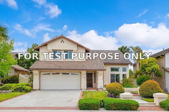 Demo/Test Data 16071 Sun Summit Pt, San Diego, Ca 92127