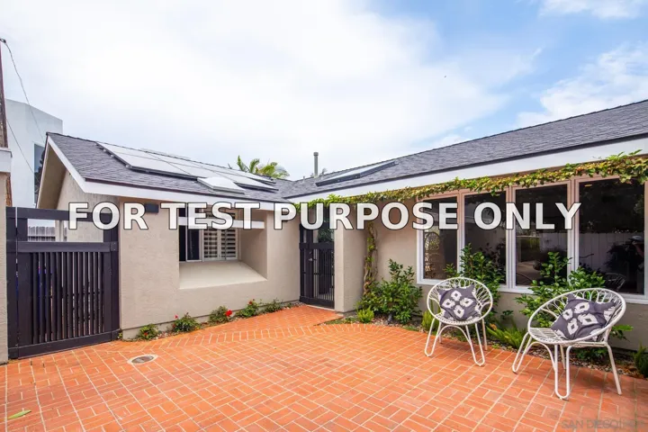 Demo/Test Data 639 Pomona Avnue, Coronado, Ca 92118