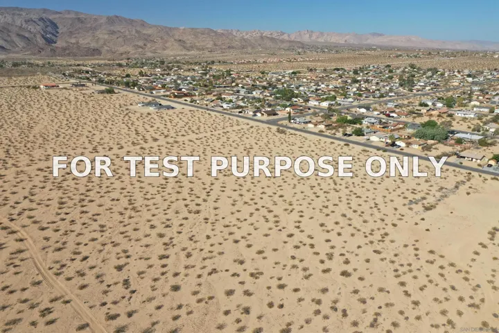 Demo/Test Data 0 29 Palms Unit 9, Twentynine Palms, Ca 92277