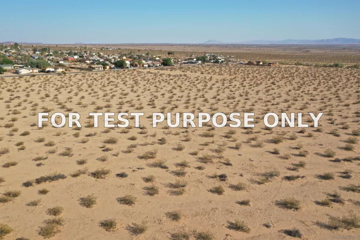 Demo/Test Data 0 29 Palms Unit 9, Twentynine Palms, Ca 92277