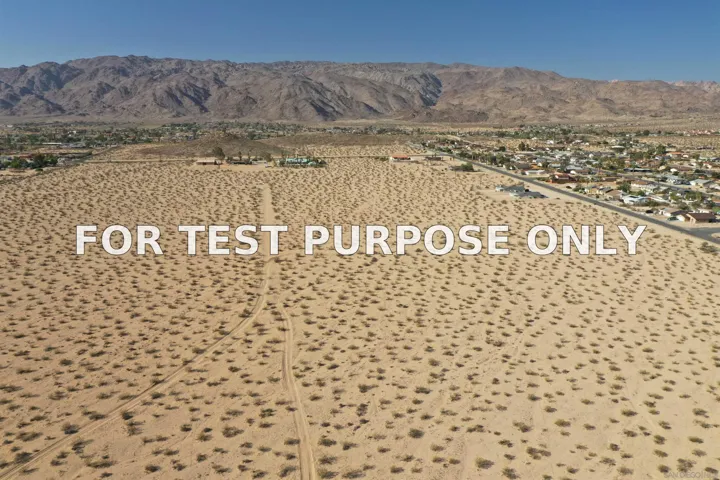 Demo/Test Data 0 29 Palms Unit 9, Twentynine Palms, Ca 92277