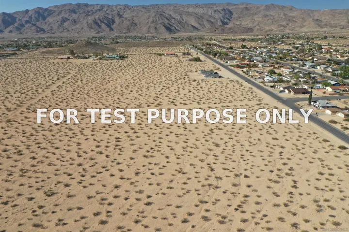 Demo/Test Data 0 29 Palms Unit 9, Twentynine Palms, Ca 92277