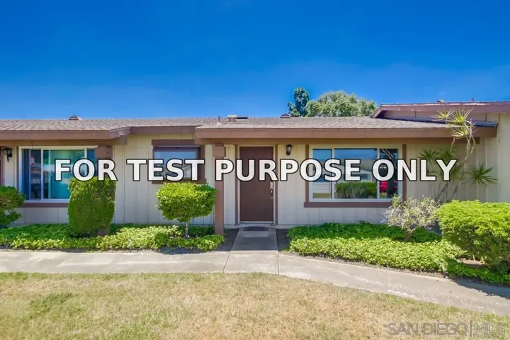 Demo/Test Data 4493 Ibis Way, Oceanside, Ca 92057