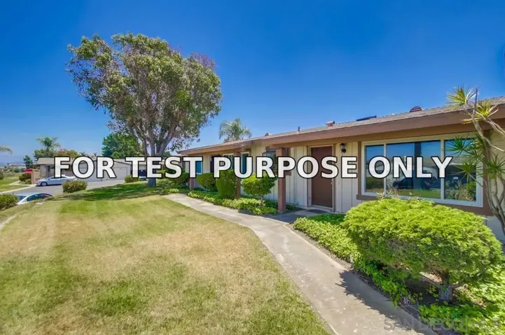 Demo/Test Data 4493 Ibis Way, Oceanside, Ca 92057