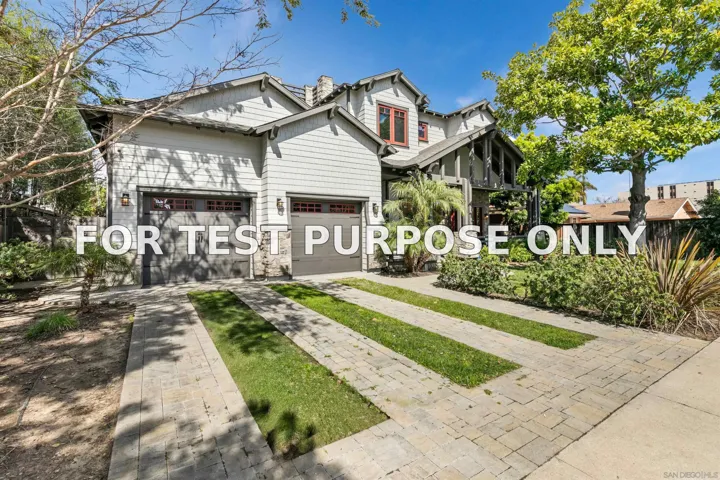 Demo/Test Data 620 Balboa Avenue, Coronado, Ca 92118