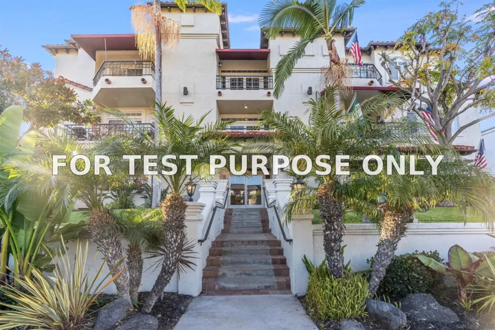 Demo/Test Data 344 Orange Ave Unit 203, Coronado, Ca 92118