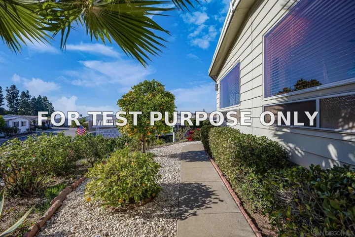 Demo/Test Data 2130 Sunset Dr Unit Spc 21, Vista, Ca 92081