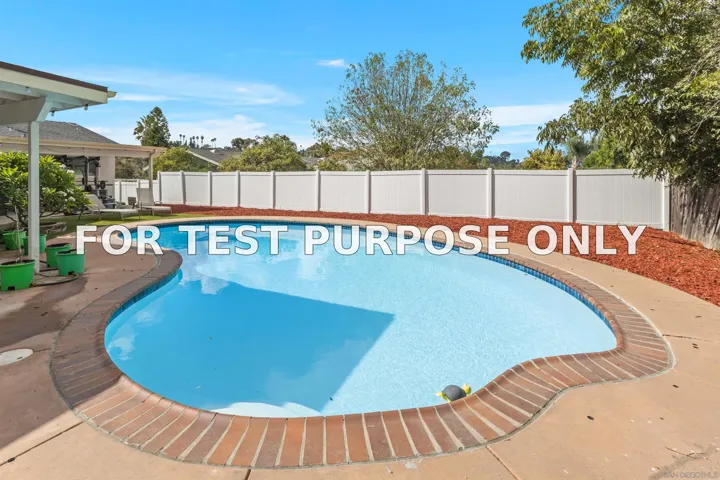 Demo/Test Data 9116 Fletcher Dr., La Mesa, Ca 91941