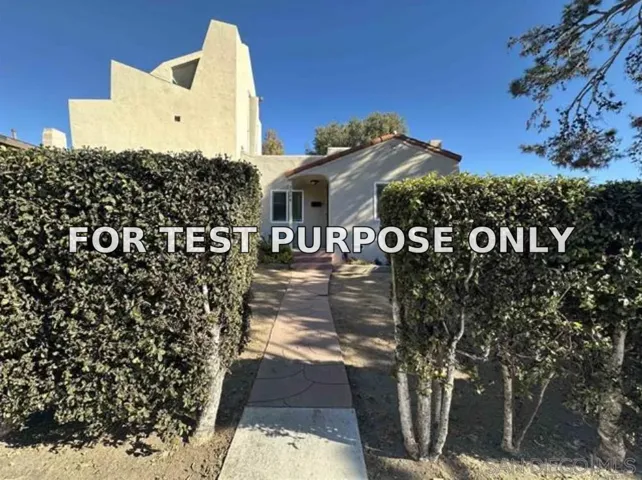 Demo/Test Data 3304 Canon Street, San Diego, Ca 92106