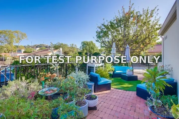 Demo/Test Data 17458 Plaza Animado Unit 128, San Diego, Ca 92128