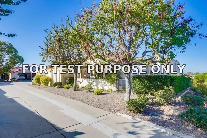 Demo/Test Data 17458 Plaza Animado Unit 128, San Diego, Ca 92128