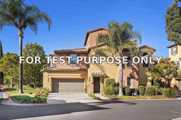 Demo/Test Data 2793 Matera Lane, San Diego, Ca 92108