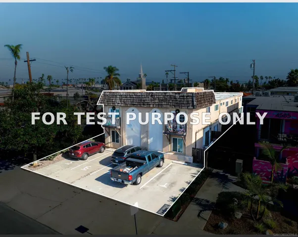 Demo/Test Data 2605 Madison Avenue, San Diego, Ca 92116
