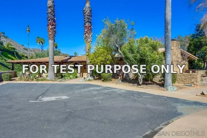 Demo/Test Data 3219 Via Altamira, Fallbrook, Ca 92028