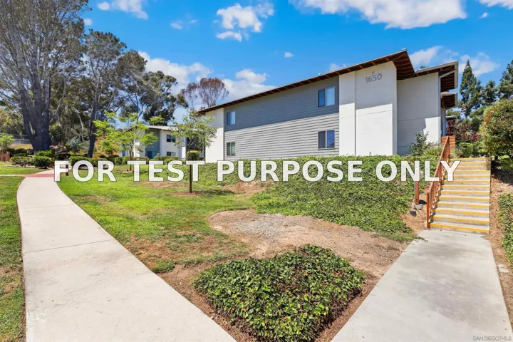 Demo/Test Data 1650 S El Camino Real Unit F101, Encinitas, Ca 92024