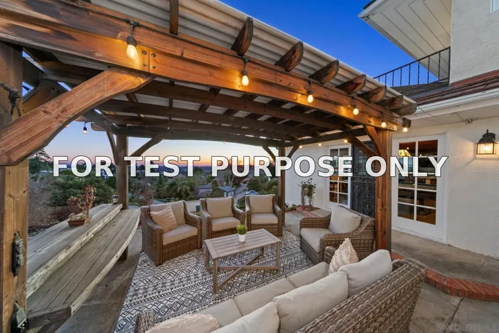 Demo/Test Data 9595 Alto Dr, La Mesa, Ca 91941