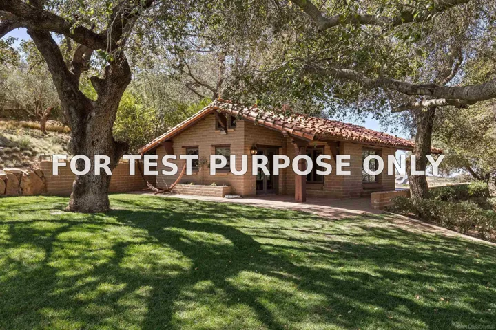 Demo/Test Data 26353 Old Julian Hwy, Ramona, Ca 92065