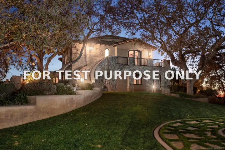 Demo/Test Data 26353 Old Julian Hwy, Ramona, Ca 92065