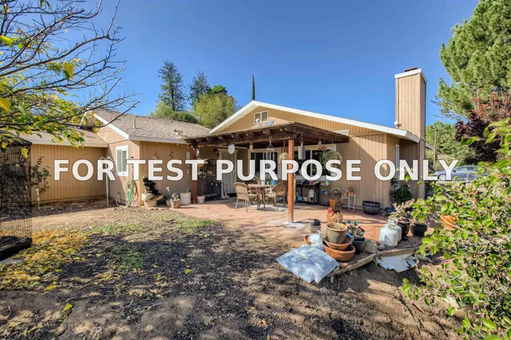 Demo/Test Data 20521 Manzanita Way, Jamul, Ca 91935