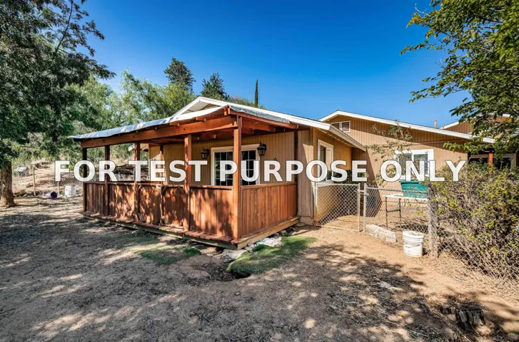 Demo/Test Data 20521 Manzanita Way, Jamul, Ca 91935