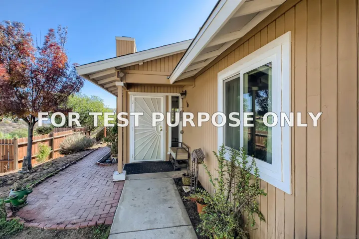 Demo/Test Data 20521 Manzanita Way, Jamul, Ca 91935