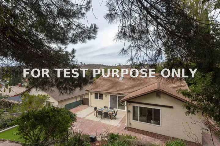 Demo/Test Data 9637 Benavente, San Diego, Ca 92129