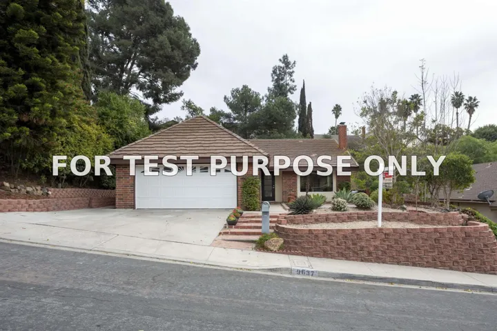 Demo/Test Data 9637 Benavente, San Diego, Ca 92129