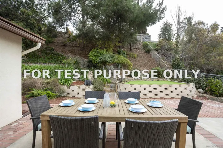 Demo/Test Data 9637 Benavente, San Diego, Ca 92129