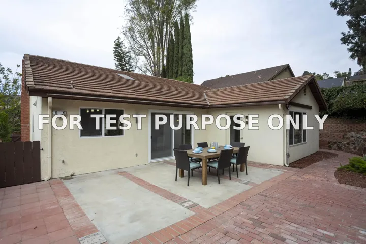 Demo/Test Data 9637 Benavente, San Diego, Ca 92129