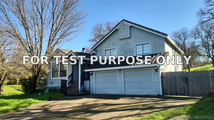 Demo/Test Data 2653 Mallard Ct, Valley Springs, Ca 95252