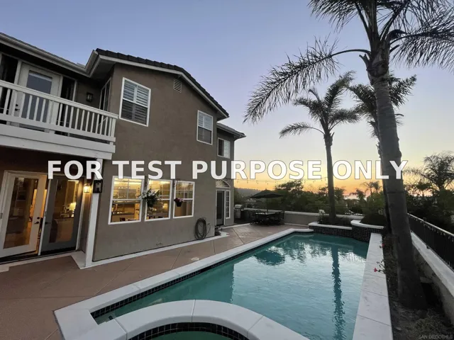 Demo/Test Data 11645 Spruce Run Dr, San Diego, Ca 92131