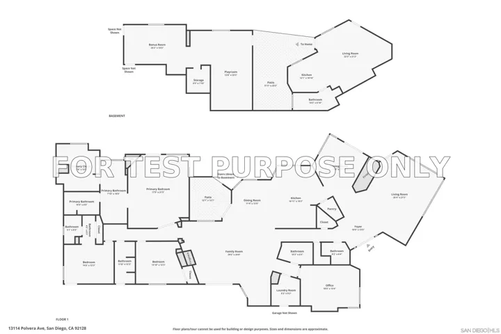 Demo/Test Data 13114 Polvera Avenue, San Diego, Ca 92128