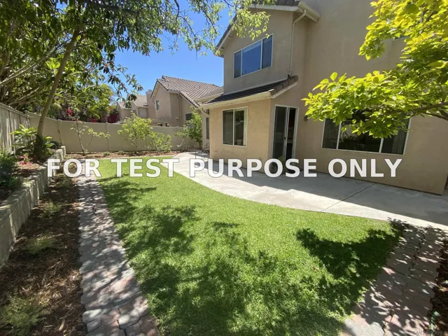 Demo/Test Data 4972 Almondwood Way, San Diego, Ca 92130