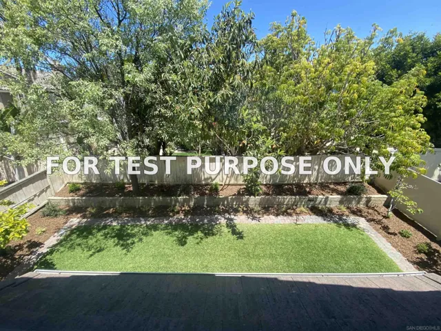 Demo/Test Data 4972 Almondwood Way, San Diego, Ca 92130