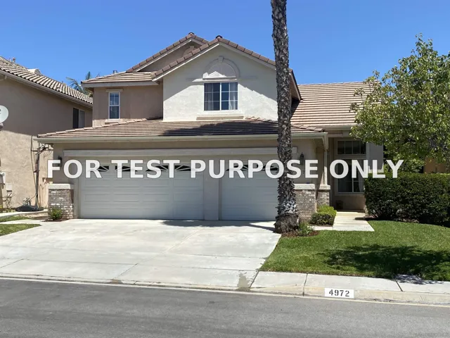 Demo/Test Data 4972 Almondwood Way, San Diego, Ca 92130