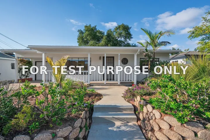 Demo/Test Data 228 E 15th Ave, Escondido, Ca 92025