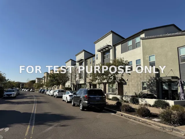 Demo/Test Data 16755 Coyote Bush Dr Unit 75, San Diego, Ca 92127
