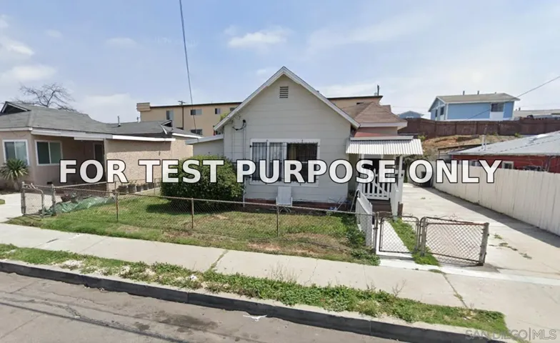 Demo/Test Data 411-413 28th St, San Diego, Ca 92102