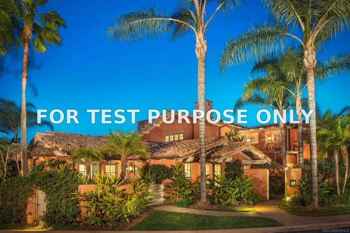 Demo/Test Data 6155 Calle Valencia Unit 5a-7, Rancho Santa Fe, Ca 92067