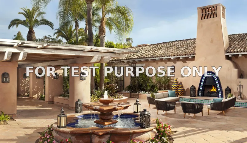 Demo/Test Data 6155 Calle Valencia Unit 5a-7, Rancho Santa Fe, Ca 92067