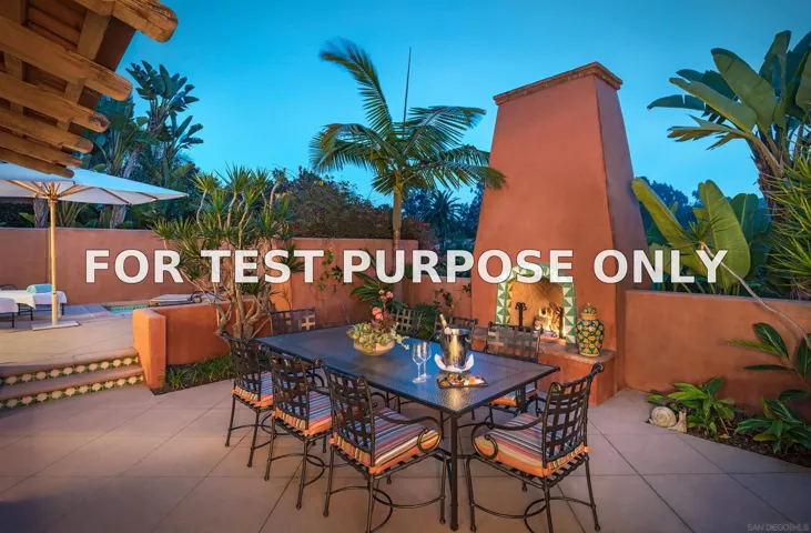 Demo/Test Data 6155 Calle Valencia Unit 5a-7, Rancho Santa Fe, Ca 92067