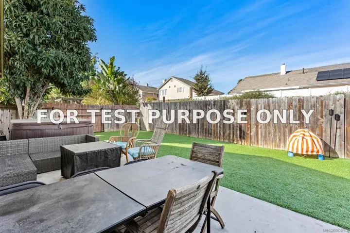 Demo/Test Data 4662 Calle Del Palo, Oceanside, Ca 92057