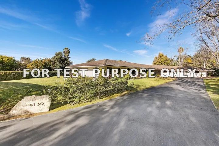 Demo/Test Data 6130 El Romero, Rancho Santa Fe, Ca 92067