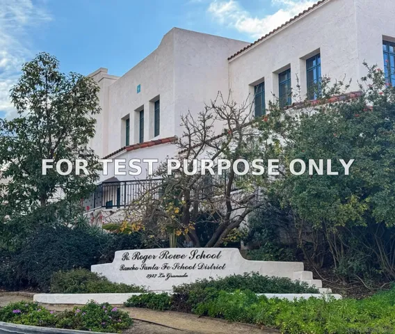 Demo/Test Data 6130 El Romero, Rancho Santa Fe, Ca 92067