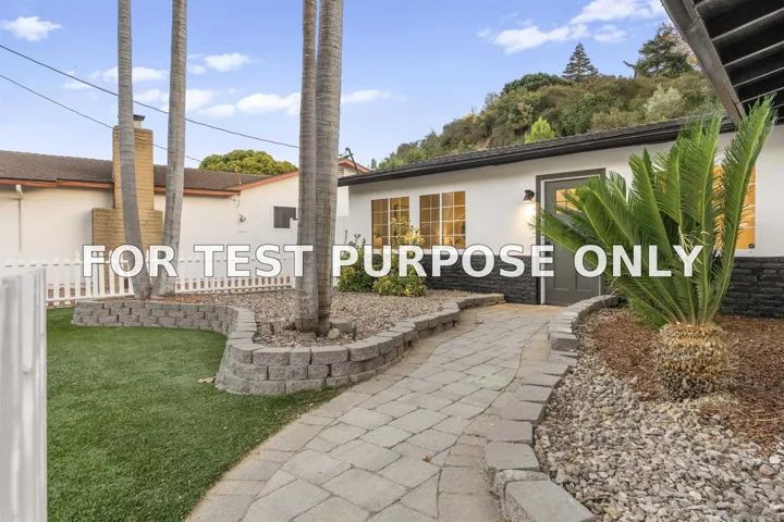 Demo/Test Data 4691 Chateau Dr, San Diego, Ca 92117