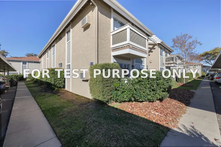 Demo/Test Data 11179 Kelowna Rd Unit 18, San Diego, Ca 92126